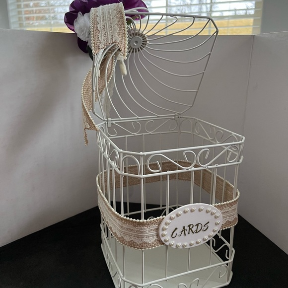 Birdcage wedding card box - Picture 2 of 3